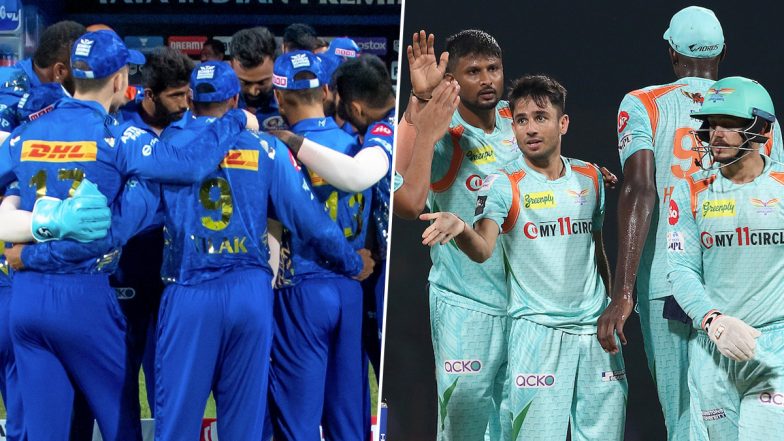 How To Watch LSG vs MI Live Streaming Online in India, IPL 2022? Get Free Live Telecast of Lucknow Super Giants vs Mumbai Indians, TATA Indian Premier League 15 Cricket Match Score Updates on TV