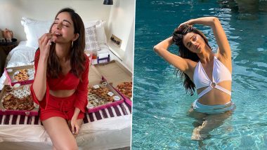 Ananya Panday Hogs on Pizza in One Pic and Flaunts Her Toned Body in Another, Calls In ‘Balance’