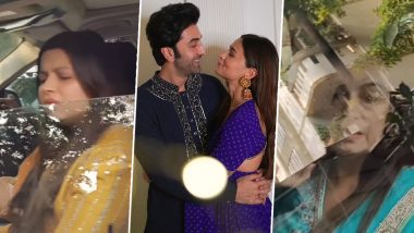 Ranbir Kapoor-Alia Bhatt Wedding: Soni Razdan, Shaheen Bhatt Arrive at RK’s Residence for Haldi Ceremony (Watch Video)
