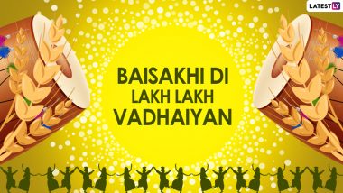 Happy Baisakhi 2022 Wishes & Punjabi New Year Messages: WhatsApp Stickers, Facebook Quotes, GIF Images, Greetings, HD Wallpapers and SMS for Family & Friends