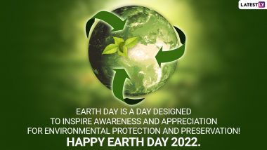 Earth Day 2022 Images & HD Wallpapers for Free Download Online: Wish Happy Earth Day With WhatsApp Stickers, GIF Images, Quotes, SMS and Greetings