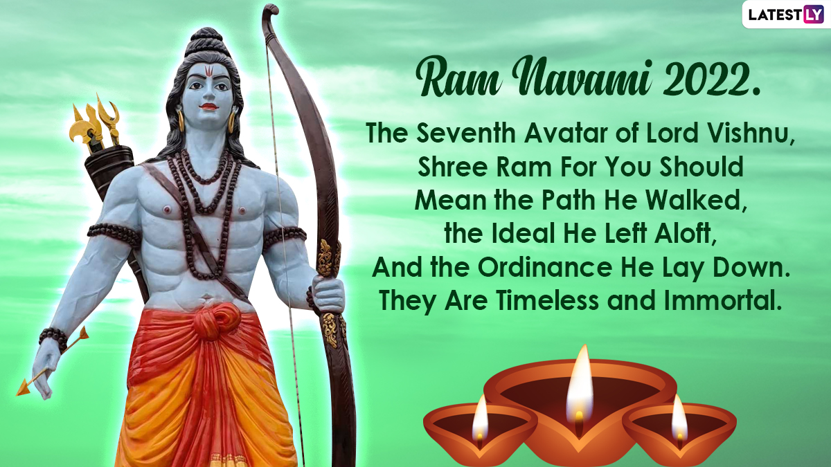 Happy Ram Navami 2022 Greetings & HD Images: WhatsApp Messages ...