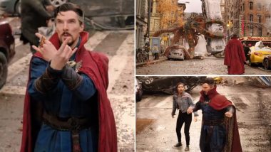 Doctor Strange In The Multiverse of Madness First Clip Out! Marvel’s Magician Takes On a Giant Octopus (Watch Video)