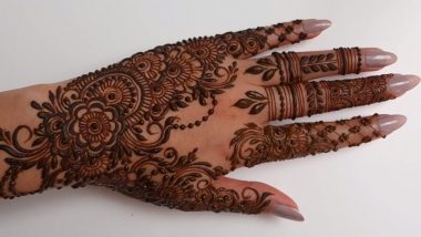 New Eid 2022 Mehndi Designs for Full Hands: Quick Floral, Arabic and Gol Tikki Mehendi Designs for Eid al-Fitr Celebrations (Watch Videos)