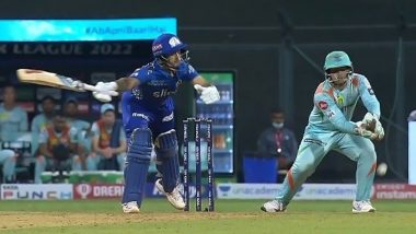 Ishan Kishan Dismissal Video: Watch How Left-Hander Gets Out Bizarrely During LSG vs MI IPL 2022 Clash