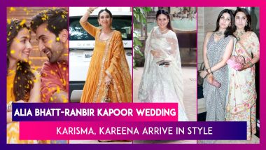Alia Bhatt-Ranbir Kapoor Wedding: Karisma, Kareena Arrive In Style
