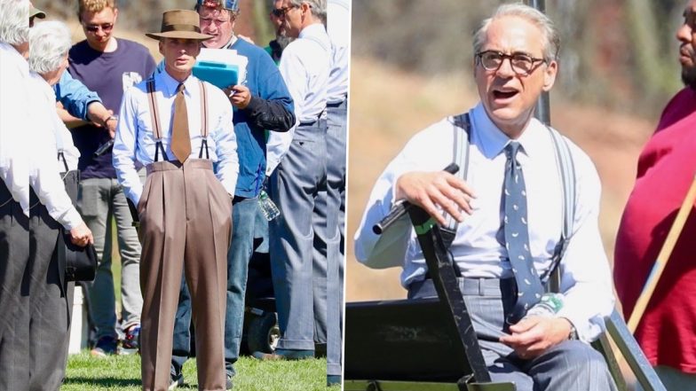 Oppenheimer: A White Haired Robert Downey Jr Spotted Alongside Cillian Murphy on Set of Christopher Nolan's Upcoming Film! (View Pics)