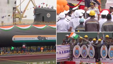 INS Vagsheer, Sixth Scorpene Submarine of Project-75, Launched in Mumbai (See Pics)