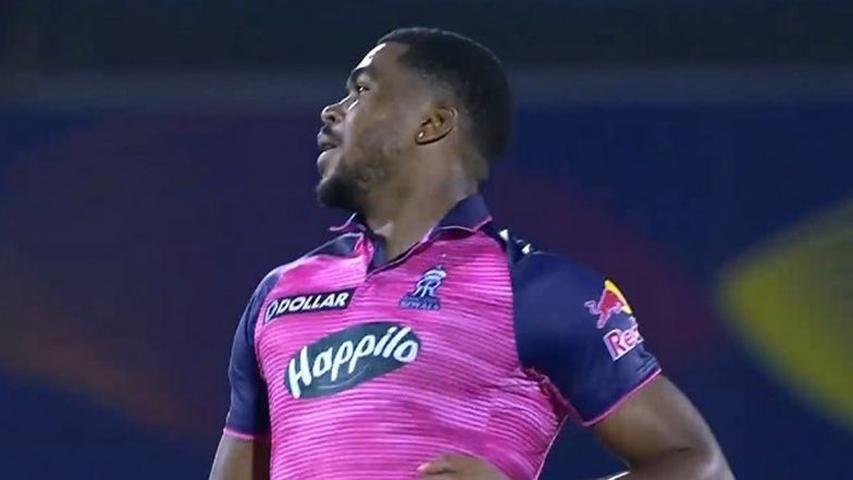 Biggest Wide of IPL 2022: RR Pacer Obed McCoy Loses His Mark Against DC (Watch Video)