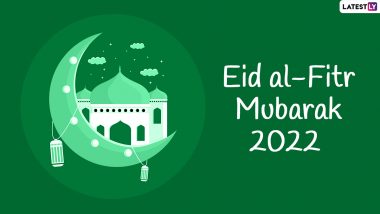 Eid ul-Fitr 2022 Greetings & Chaand Raat Mubarak Images: WhatsApp Status Messages, SMS, Insta Status and HD Wallpapers To Celebrate the Festival of Feast & Happiness With Loved Ones!