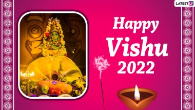 Vishu 2022 Wishes & Greetings: WhatsApp Stickers, Images, Vishu Ashamsakal HD Wallpapers, SMS and Facebook Messages To Send on Kerala New Year