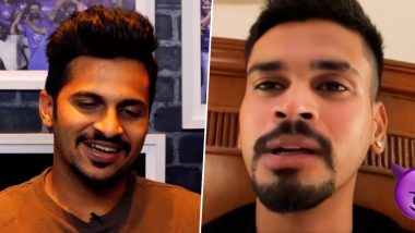 IPL 2022: Shreyas Iyer, Shardul Thakur Engage in Friendly Banter Ahead of KKR vs DC Clash (Watch Video)