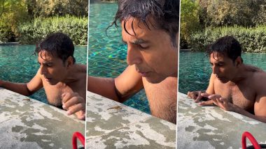 Akshay Kumar Shares Video of Him Saving a Dragonfly From Drowning, Twinkle Khanna Drops a Sweet Comment (Watch Video)