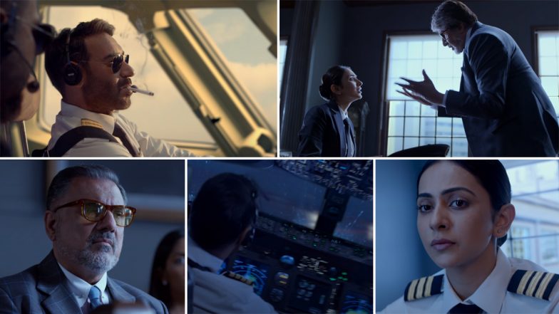 Runway 34 Song The Fall: Ajay Devgn, Rakul Preet Singh, Amitabh Bachchan’s Track Is An Emotional Melody Crooned By Jasleen Royal (Watch Video)