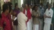 India News | Cong Leader KV Thomas Receives Grand Welcome by CPIM Workers in Kerala's Kannur