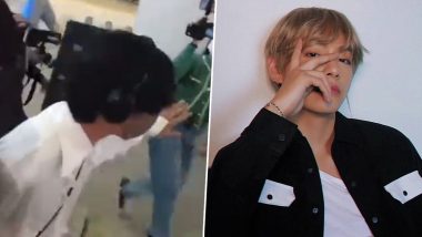 BTS' V aka Kim Taehyung is a True Gentleman As He Prevents a Reporter From Bumping Into Pillar at Incheon Airport; Watch Viral Video