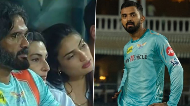 Athiya Shetty, Father Suniel Shetty Cheer For KL Rahul During RR vs LSG Clash in IPL 2022