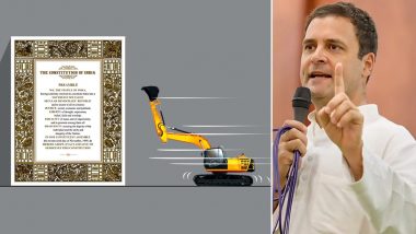 Rahul Gandhi Shares Pic of Constitution of India, Says BJP Must Bulldoze the Hatred in Their Hearts