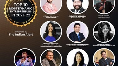 Business News | Top 10 Most Dynamic Entrepreneurs in 2021-22 by The Indian Alert