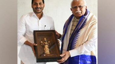 India News | Andhra Chief Minister Meets Manohar Lal Khattar in Visakhapatnam