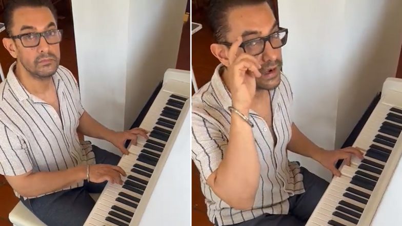 Aamir Khan Plays Beethoven's Fur Elise on Piano and Promises to Tell a Story on April 28 (Watch Video)