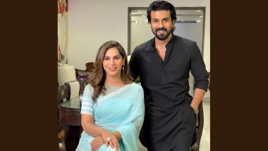 Ram Charan And Upasana Kamineni Konidela Look Perfect Together In This Picture Clicked Before Acharya Pre-Release Event!