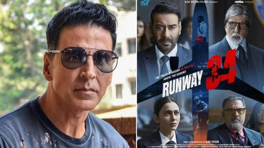 Runway 34: Akshay Kumar Watches Ajay Devgn Directorial, Heaps Praises on Thriller Co-Starring Amitabh Bachchan, Rakul Preet Singh