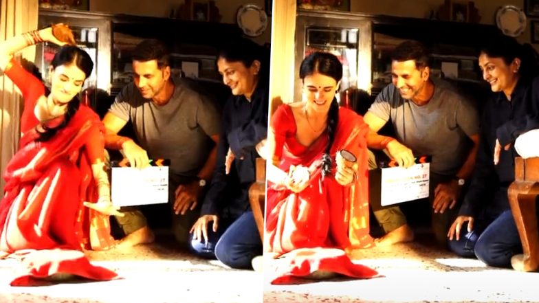 Akshay Kumar and Radhika Madan Begin Filming Their Untitled Movie; Actor Asks Title Suggestions From Fans (Watch Video)