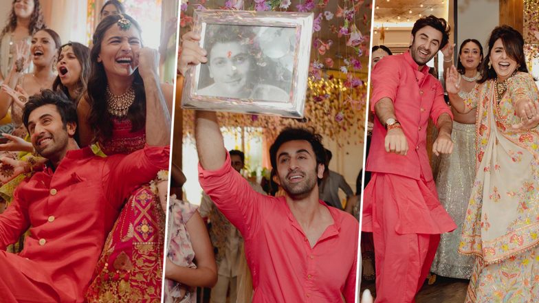 Alia Bhatt and Ranbir Kapoor’s Mehendi Pics Look Magical; RK Holds Dad Rishi Kapoor’s Photo!