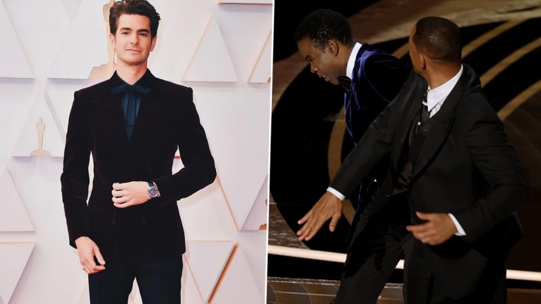 Andrew Garfield Mimics Will Smith-Chris Rock’s Slap Drama From Oscars 2022 in This Viral Clip (Watch Video)