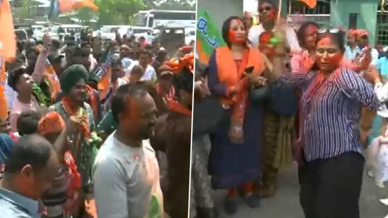 Guwahati Municipal Election 2022 Results: BJP Workers Celebrate in Guwahati After Party Sweeps GMC Polls