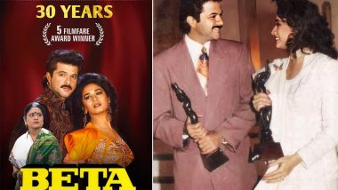 Beta Clocks 30 Years: Anil Kapoor Reminisces His 1992 Hit Film Co-Starring Madhuri Dixit (View Pics)