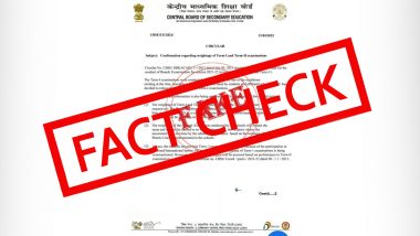 CBSE To Reduce Weightage of Term 1 Examinations? Here's a Fact Check of the Fake News Going Viral