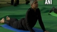 India News | Ashwini Vaishnaw Takes Part in Yoga Session in Delhi Ahead of International Yoga Day