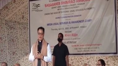India News | J-K People Getting Justice Through Benefits of Welfare Schemes by PM Modi-led Govt: Kiren Rijiju