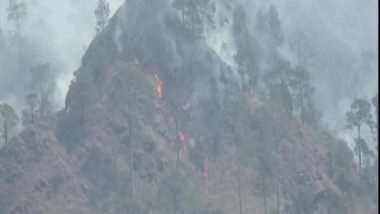 India News | J-K: Massive Fire in Forest Belt in Reasi