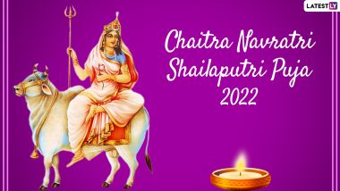 Chaitra Navratri 2022 Day 1 Greetings: Shailputri Puja Messages, HD Images, Quotes, SMS and Wishes To Seek Blessings From the Daughter of Mountain