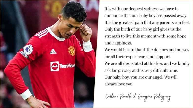 Cristiano Ronaldo and Girlfriend Georgina Rodriguez’s Newborn Son Dies During Childbirth, Couple Share News of Tragic Death, Seek Privacy in Heart-Breaking Instagram Post