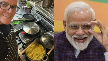 Australian PM Scott Morrison Cooks PM Modi's Favourite Khichdi to Celebrate Trade Deal With India; See Pics