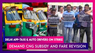 Delhi App-Taxi & Auto Drivers On Strike, Demand CNG Subsidy And Fare Revision
