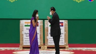 World News | COVID-19: India Hands over Made in India Covishield Vaccines to Cambodia