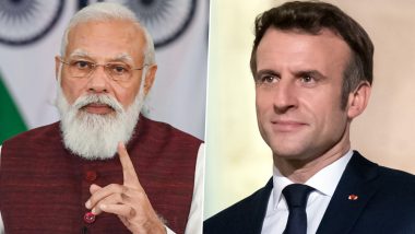 France Presidential Election 2022 Results: PM Narendra Modi Congratulates Emmanuel Macron on Being Re-Elected as President of France