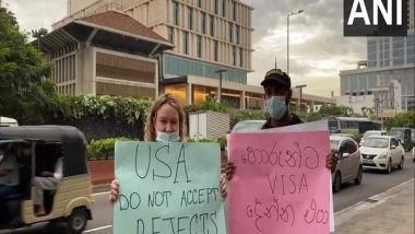 World News | Protest Held Outside US Embassy in Colombo Against Sri Lankan Govt