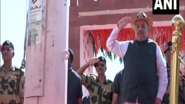 India News | Amit Shah Inaugurates Indo-Pak Border Viewing Point in Gujarat's Nada Bet
