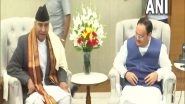 World News | Nepal PM Deuba Meets JP Nadda; Discusses Strengthening Ties Between Nepali Congress, BJP