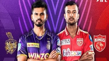 Sports News | IPL 2022: KKR Skipper Shreyas Iyer Wins Toss, Opts to Field Against Punjab Kings