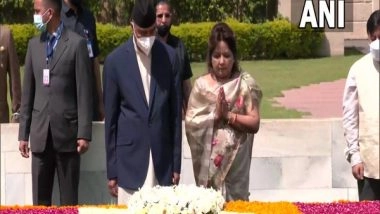 World News | Nepal PM Pays Tribute to Mahatma Gandhi at Raj Ghat