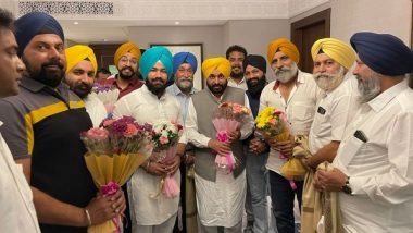 India News | Bhagwant Mann Meets Sikh Society Representatives at Gujarat