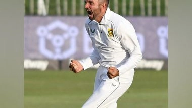 Sports News | SA's Keshav Maharaj 'really Happy' with Team's Performance After Test Series Win Against Bangladesh