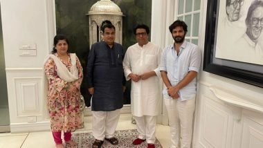 India News | Nitin Gadkari Meets Raj Thackeray in Mumbai, Calls It 'family Visit'